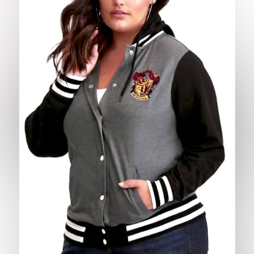 NWOT Torrid Harry Potter Hooded Varsity Jacket